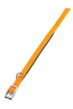 Obojok pre psov SOFT NYLON oranžový 25mm/50cm Zolux