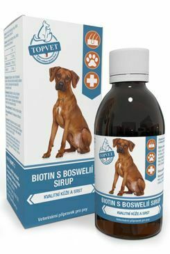 Biotín s boswéliou sirup pre psov TOPVET 200ml