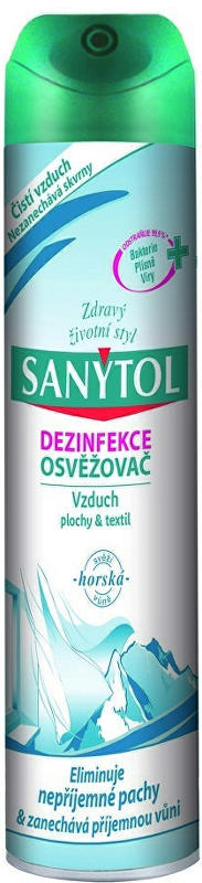 SANYTOL dezinfekčný osviežovač vzduchu s horskou vôňou 300ml