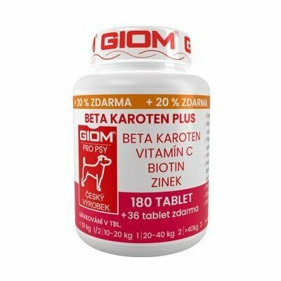 Giom pes Beta-karotén plus 180 tbl+20% zadarmo