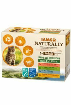 Iams Cat mix mäso v omáčke 12x85g