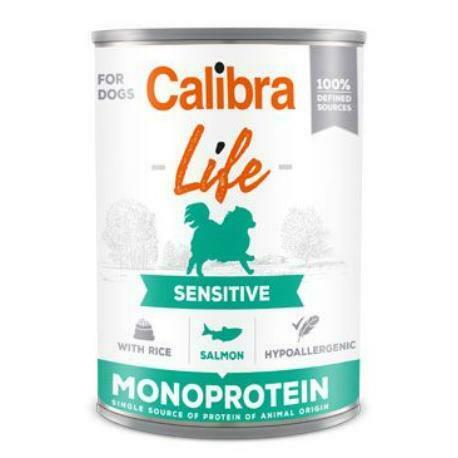 Calibra Dog Life cons.Sensitive Losos s ryžou 400g