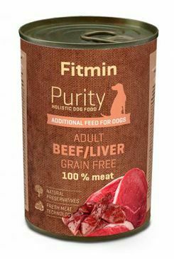 Fitmin dog Purity konzerva s hovädzím mäsom a pečeňou 400g