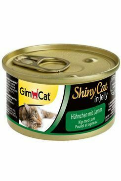 Gimpet cat cons. ShinyCat kuracie mäso s jahňacím 70g