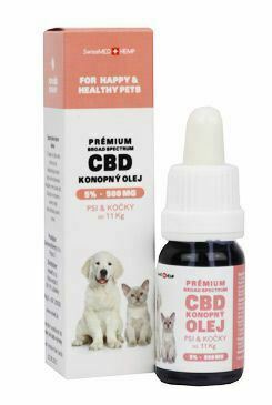 CBD olej pre malé psy a mačky 5%, 10ml