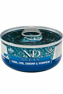 N&D CAT OCEAN Adult Tuniak a treska a krevety a tekvica 70g