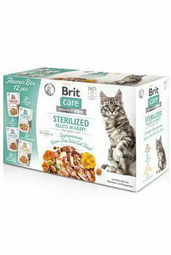 Brit Care Cat Fillets in Gravy Sterilné. Flav.Box 12x85g