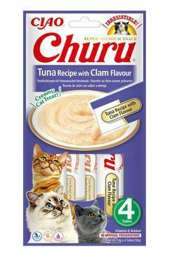 Churu Cat Recept na tuniaka s príchuťou mušlí 4x14g