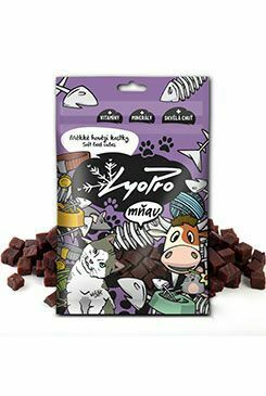 Lyopro meow meow. Sušené mäkké hovädzie kocky 70g