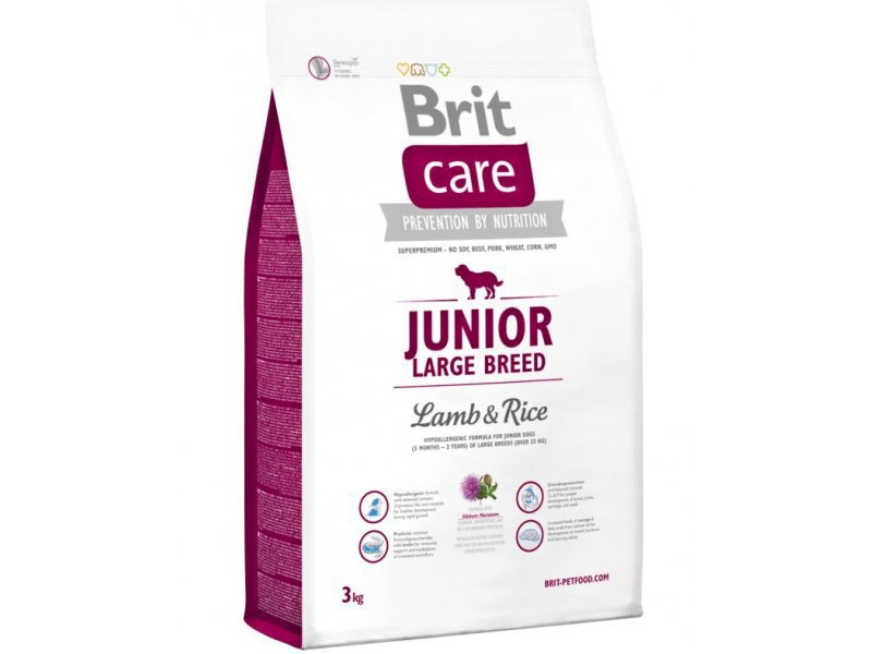 Brit Care Dog Junior Large Breed Lamb & Rice 3kg