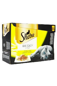 Sheba hydinová kapsa v želé 12 balení 1020g