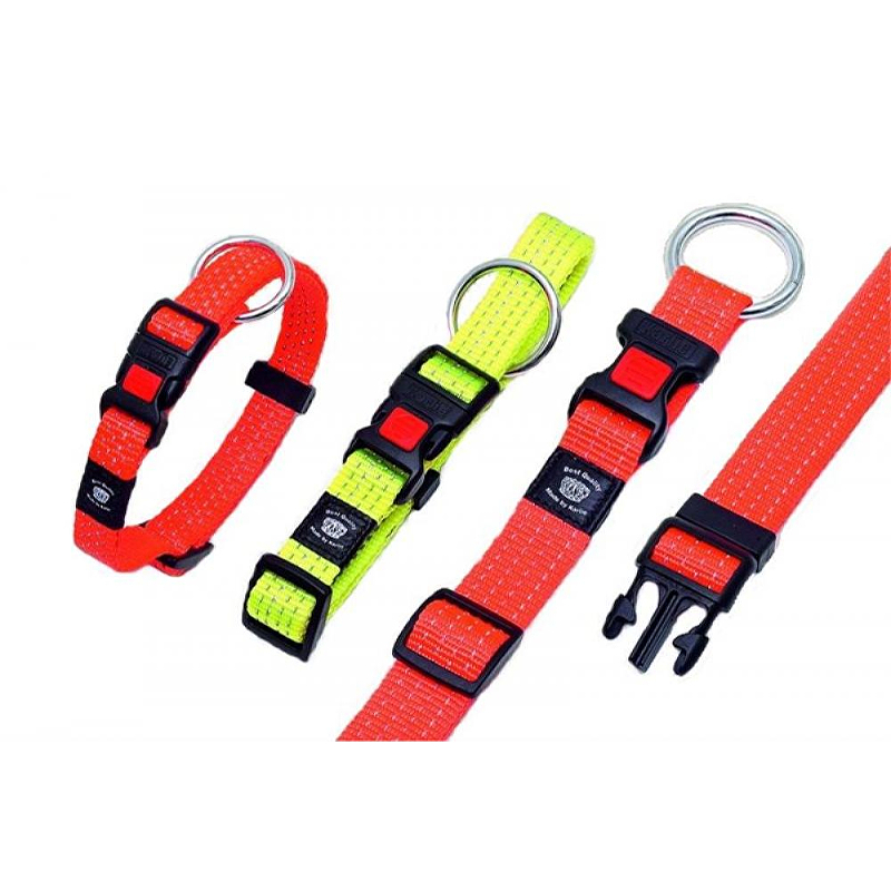 Obojok nylon ART Sportiv reflex 40-55/20 oranžový KAR 1ks