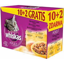 Whiskas kapsička Menu zo 4 druhov mäsa 12x100g