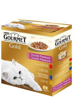 Gourmet Gold Mltp cons. cat kúsky duše a grilu 8x85g