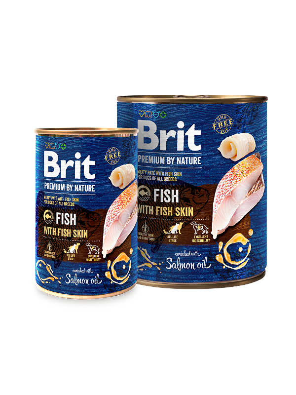 Brit Premium Dog by Nature  konz Fish & Fish Skin 400g