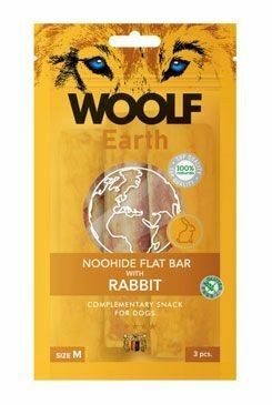 Woolf pochúťka Earth NOOHIDE M Rabbit 90g