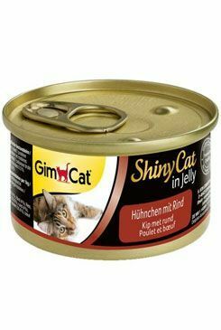 Gimpet cat cons. ShinyCat kuracie mäso s hovädzím mäsom 70g