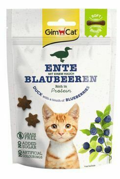 Gimcat Mäkké občerstvenie Kačka s čučoriedkami 60g