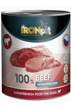 IRONpet Dog Hovädzie mäso v konzerve 800g