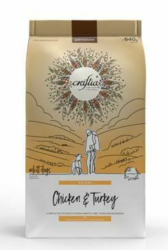 Kraftia CRAFTIA NATURA DOG Adult S Chick. &Turkey 640g