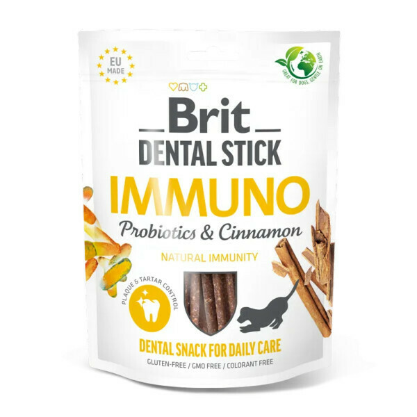 Brit Dog Dental Stick Immuno Probiotics&Cinnamon 7ks