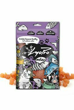 Lyopro meow meow. sušené mäkké kocky lososa 70g