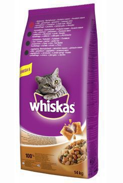 Whiskas Dry s hovädzím mäsom 14kg