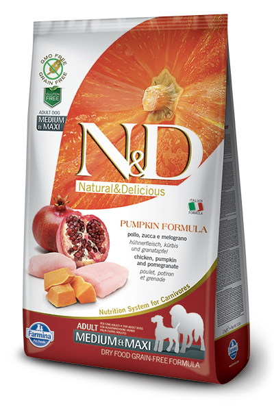 N&D Pumpkin DOG Adult M/L Chicken&Pomegranate 12kg