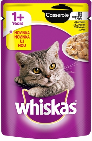 Whiskas kapsička Casserole kuracie v želé 85g