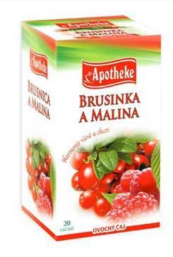 Čaj Apotheke Brusnica a malina 20sacc