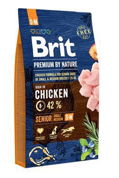 Brit Premium Dog by Nature Senior S+M 8kg