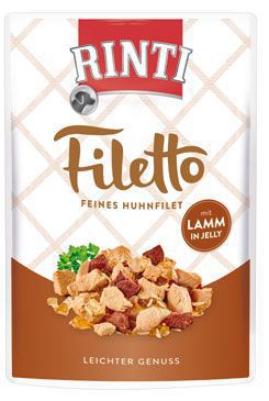 Rinti Dog pocket Filetto kuracie + jahňacie v želé 100g