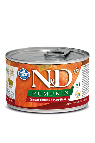 N&D DOG PUMPKIN Adult Chicken & Pomegranate Mini 140g