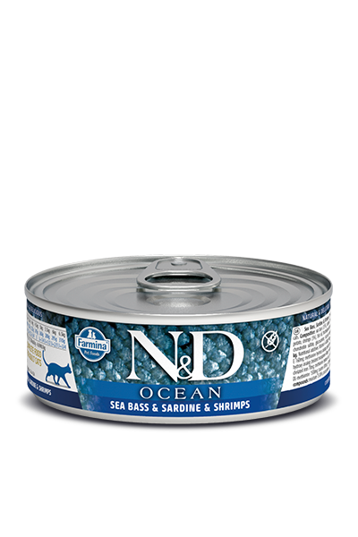 N&D CAT OCEAN Adult Tuna & Sardine & Shrimps 80g