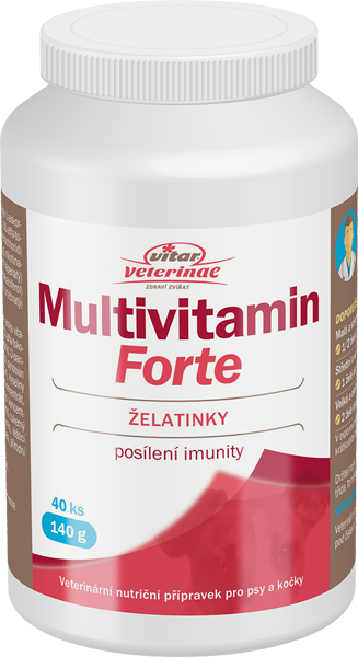 VITAR Veterinae Multivitamín Forte 40ks želé