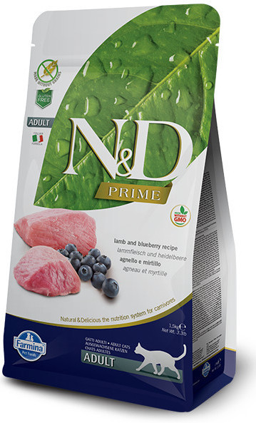 N&D PRIME CAT Adult Lamb & Blueberry 300g