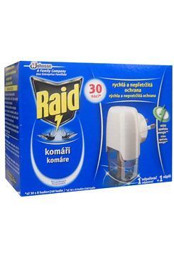 Raid elektrický strojček na odpudzovanie hmyzu + tekutá náplň 21 ml