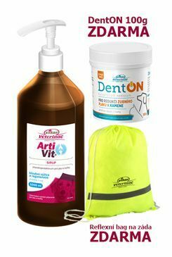 VITAR Veterinae ArtiVit sirup 1000ml+DentON100g+battle