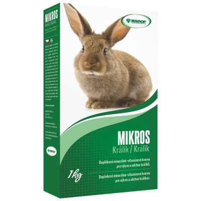 Mikros K pre králiky plv 1kg