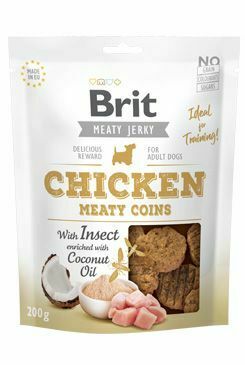 Brit Jerky Chicken with Insect Meaty Coins 200g