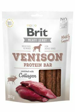 Proteínová tyčinka Brit Jerky Venison 200g