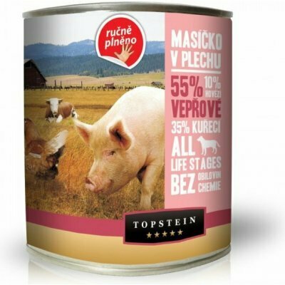 Topstein Mäso v konzerve - bravčové mäso 800g