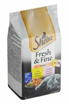 Sheba pocket Fresh&Fine kuracie mäso a losos 6x50g