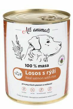 All Animals DOG losos mletý s ryžou 800g