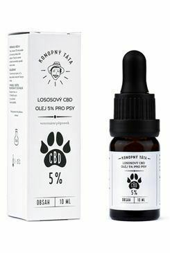 CBD olej pro psy 5% Konopný Táta Lososový 10ml