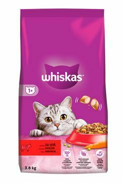 Whiskas Dry s hovädzím mäsom 3,8kg