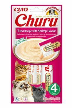 Churu Cat Recept na tuniaka s príchuťou kreviet 4x14g