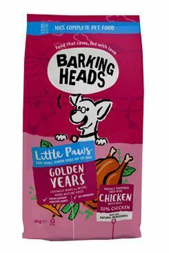 BARKING HEADS Little Paws Golden Years Chicken 6kg