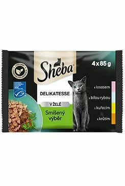 Sheba Pocket Mix výber v želé 4x85g