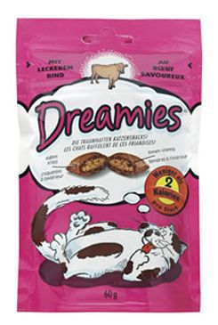 Dreamies pochúťka pre mačky s hovädzím mäsom 60g